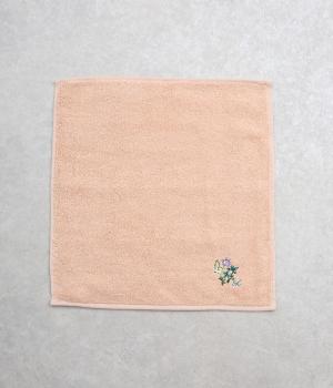 SUPER HAKKA×今治ハンドタオル フラワーワンポイント刺繍(ベージュ-ONESIZE)