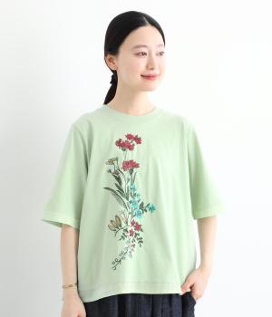 天竺フローリーハグ刺繍プルオーバー