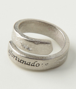 ブラスメッセージリング(シルバー-ONESIZE)