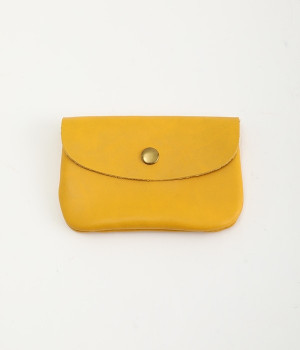 ソフトレザーコインケース(イエロー-ONESIZE)