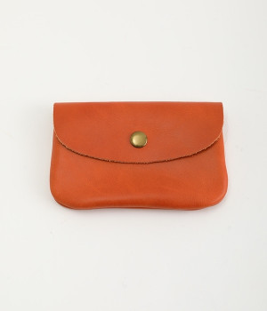 ソフトレザーコインケース(オレンジ-ONESIZE)