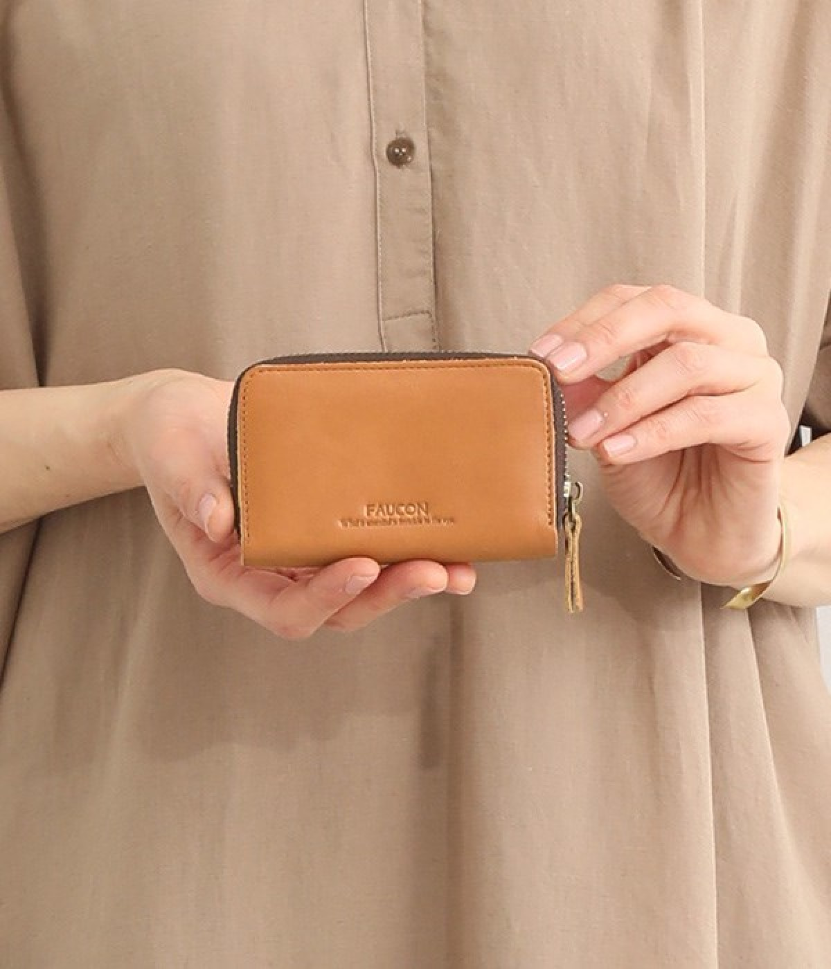 オールインワン　カードケース(ブラウン-ONESIZE)