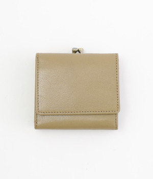 がま口三つ折り財布