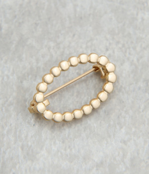 サークルブローチ(ゴールド-ONESIZE)