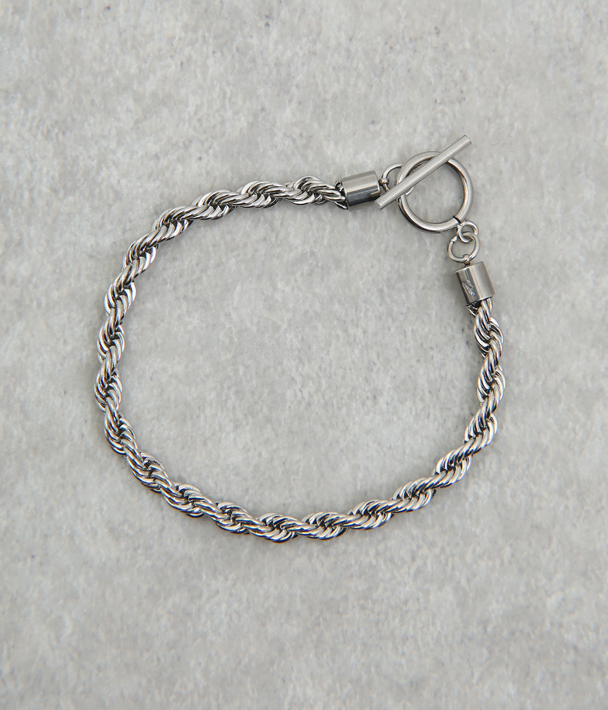 ツイストチェーンブレスレット(シルバー-ONESIZE)