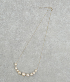 コットンパールネックレス