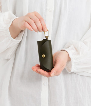 レザースマートキーケース(グリーン-ONESIZE)