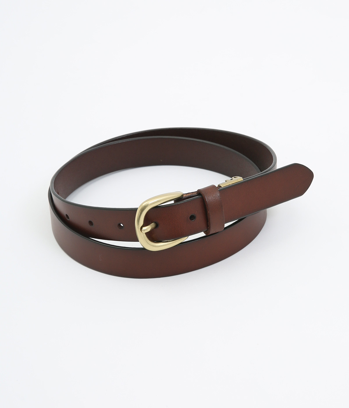 レザーベーシックフリーベルト(チョコ-ONESIZE)