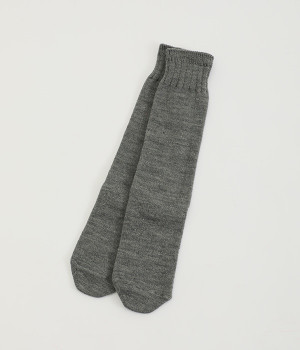メリノウール　ゆるあったかソックス(グレー-ONESIZE)