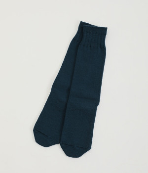 メリノウール　ゆるあったかソックス(ネイビー-ONESIZE)