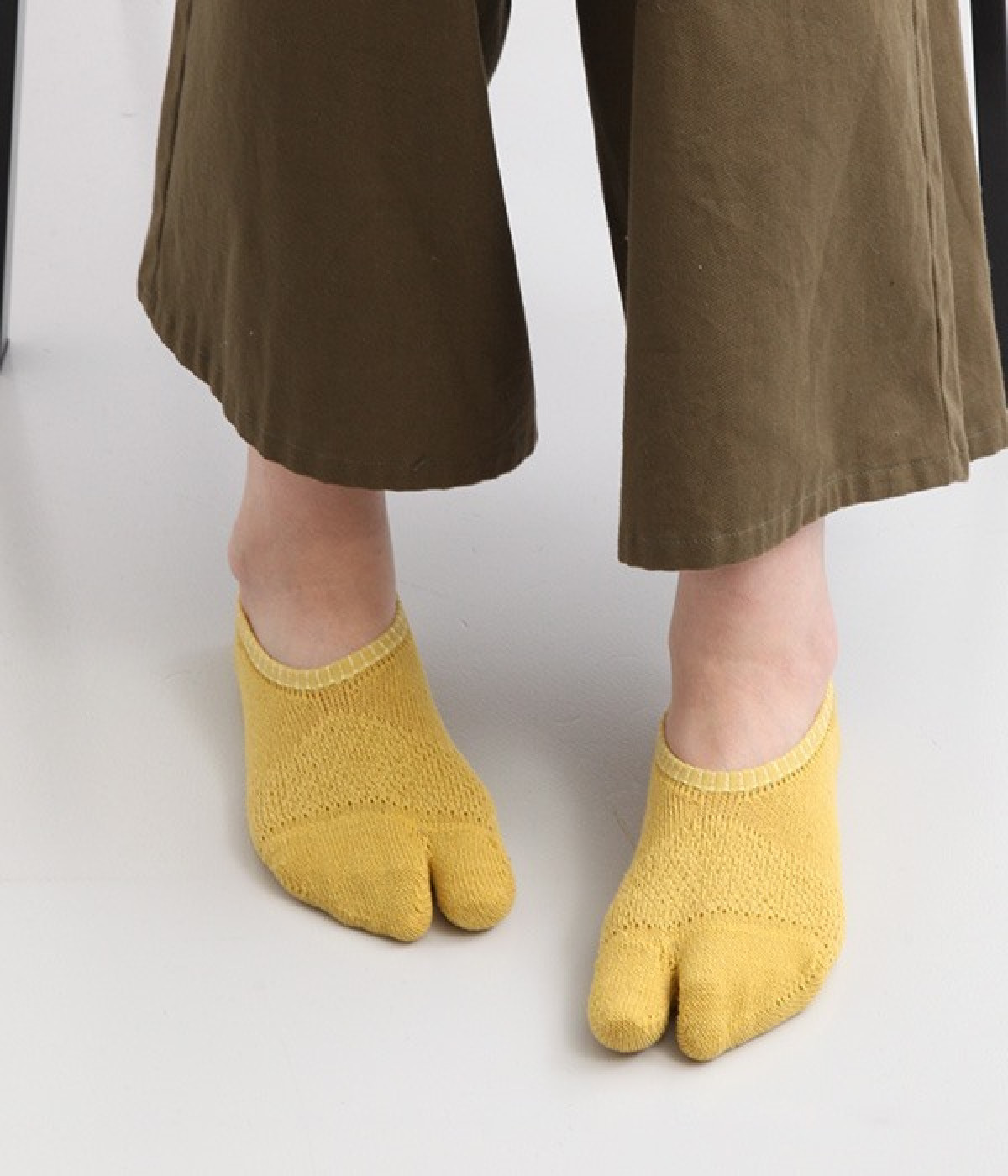 シルク足袋ソックス(マスタード-ONESIZE)