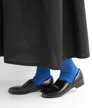 ストレスフリーエジプトコットンソックス(マリンブルー-ONESIZE)