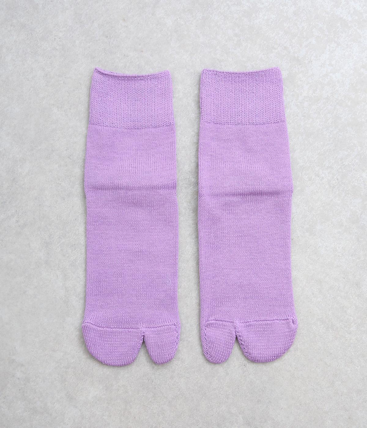コットン　足袋ソックス(ラベンダー-M)