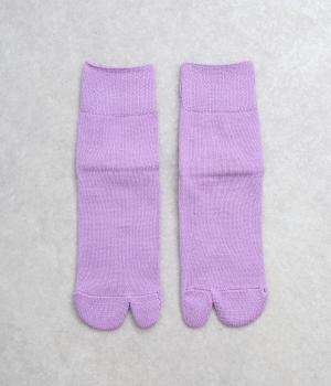 コットン　足袋ソックス(ラベンダー-M)