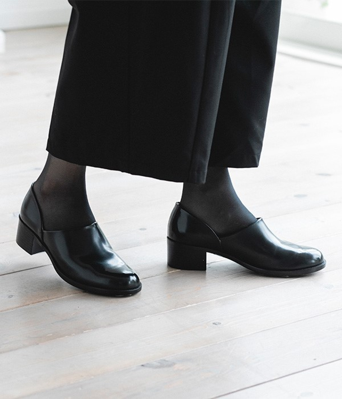 ヒールアップ　スポックシューズ(ブラック-225)