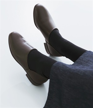 レディースポック　スコッチガード(ダークブラウン-230)