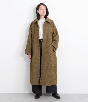 ヘリンボーンステンカラーコート(ベージュ系-F)