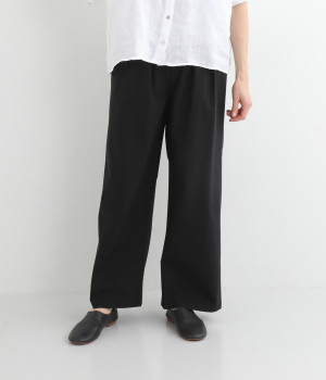 アイスタッチワイドストレートパンツ(ブラック-ONESIZE)