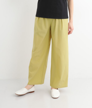 アイスタッチワイドストレートパンツ(イエロー-ONESIZE)