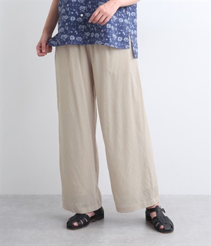 ハイツイストシアーストレートパンツ(オフグレー-ONESIZE)