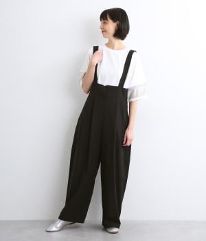 アイスタッチテーパードサロペ(ブラック-ONESIZE)