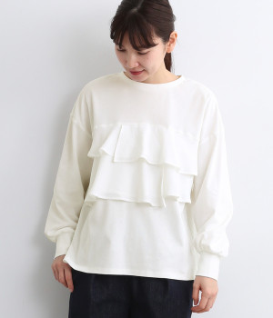 フリルコンシャスデザイン2wayプルオーバー(オフ-ONESIZE)