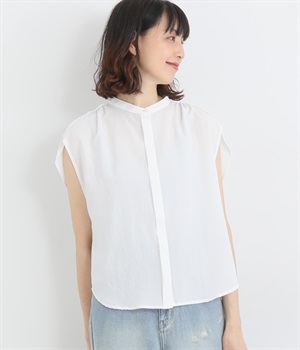 スパンローンデザインフレンチシャツ(オフ-ONESIZE)