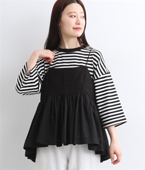 キャンブリックキャミビスチェ(ブラック-ONESIZE)