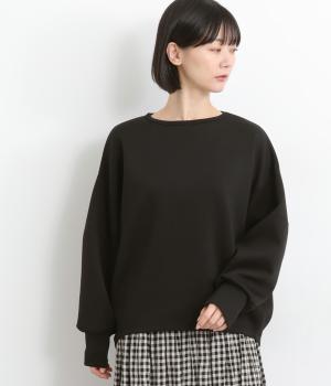 ライトダンボールコクーンプルオーバー(ブラック-F)