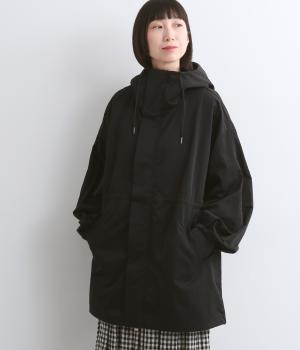 ナイロンミディ丈マンパ(チャコール-F)