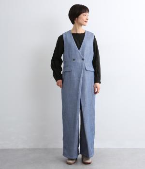 ツイードサロペット