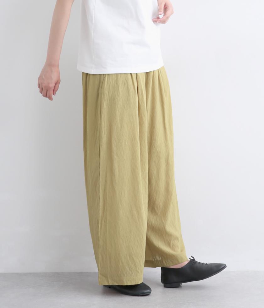 ハイツイストシアーワイドストレートパンツ