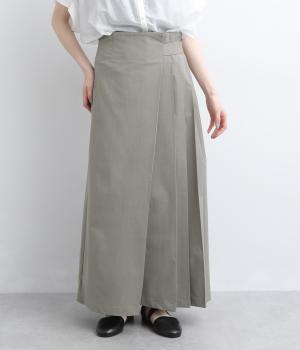 リネンライクアシメプリーツスカート