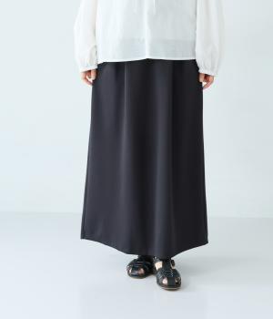 薄手ダンボールナロースカート(ブラックネイビー-F)