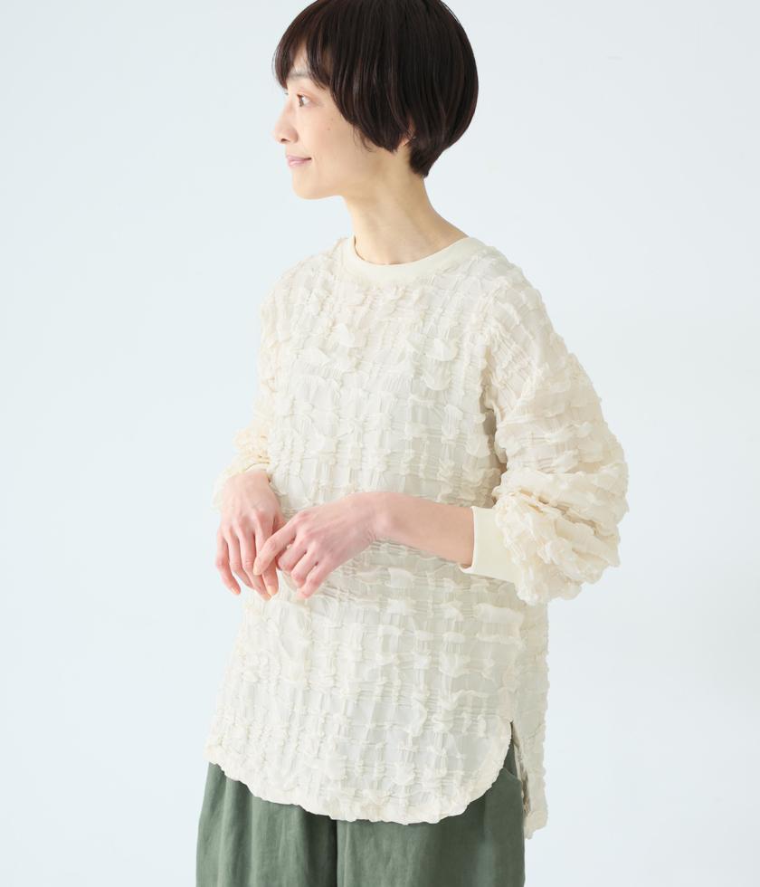 カットジャカードプルオーバー