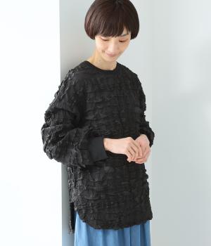 カットジャカードプルオーバー(ブラック-F)