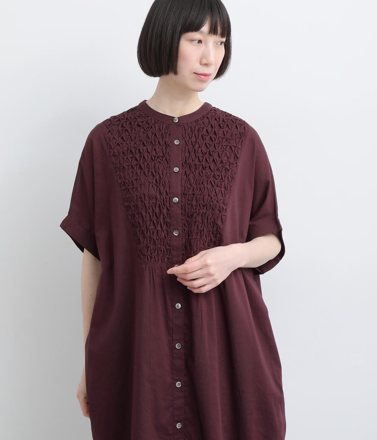 92×80コットンボイルスモッキング半袖ワンピース｜Noia（ノイア）の