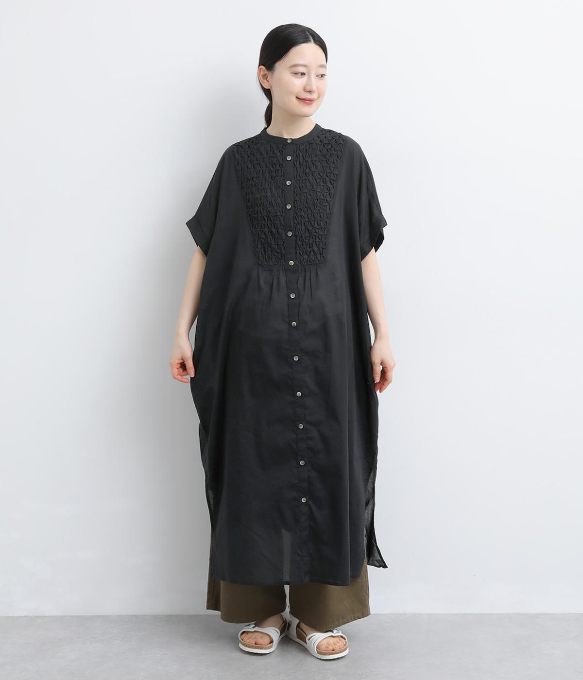 92×80コットンボイルスモッキング半袖ワンピース｜Noia（ノイア）の