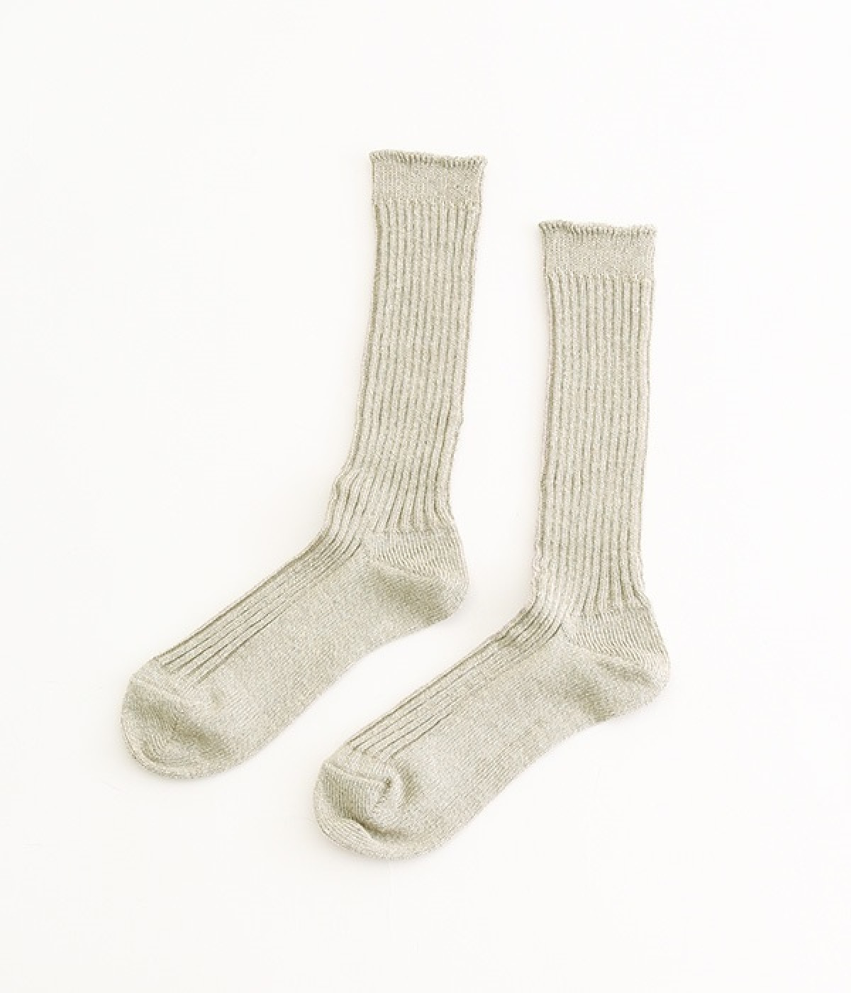 【Loiter】ミックスリネンソックス(ナチュラル-ONESIZE)