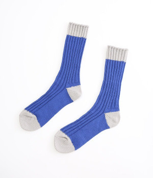 【Loiter】オーガニックコットン　ツートンソックス