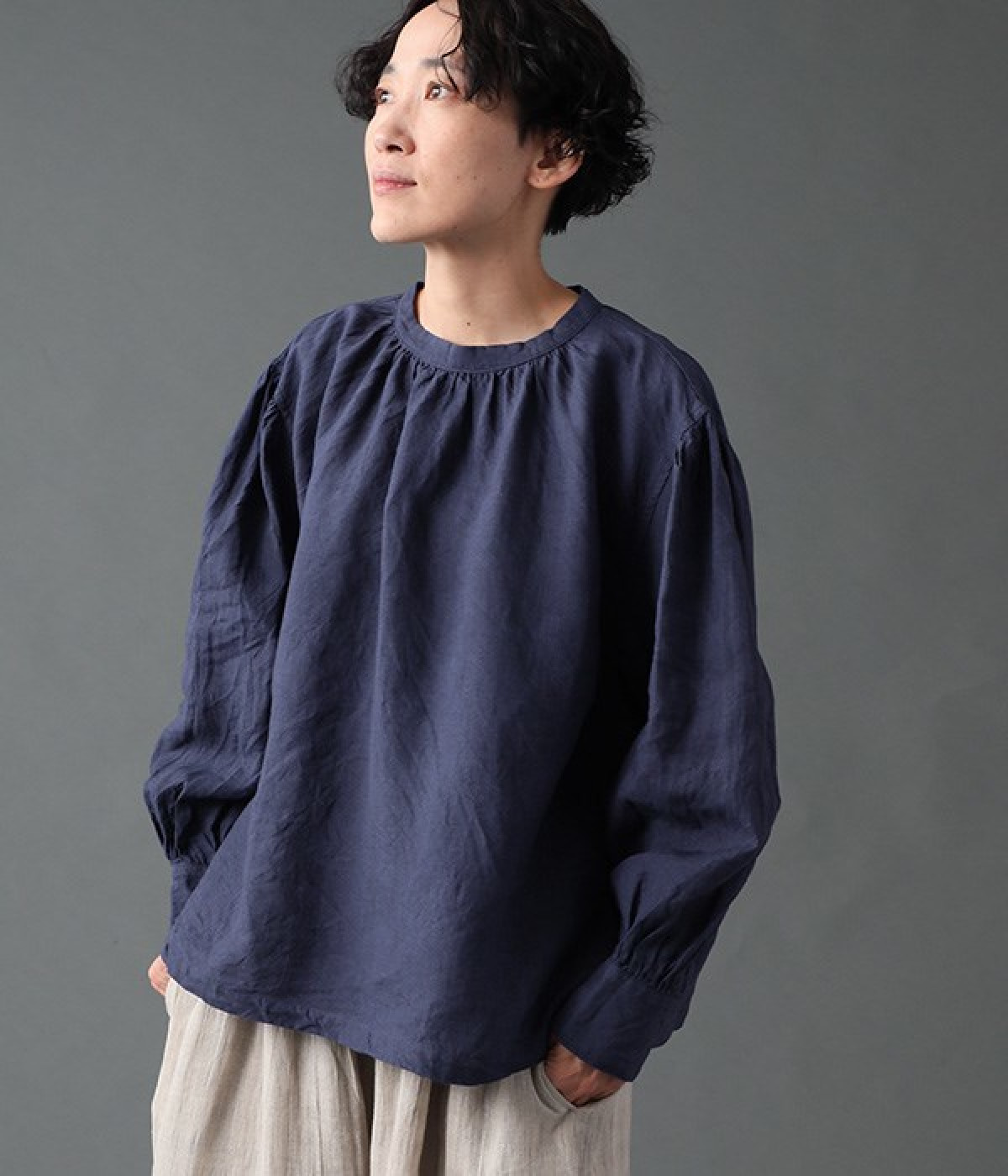 インディゴプルオーバー(ダークインディゴ-ONESIZE)