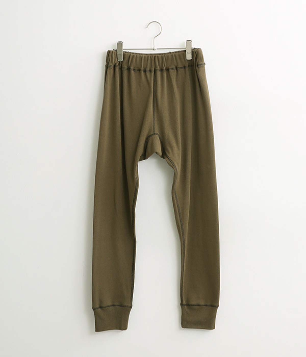 フライス レギンス(カーキ-ONESIZE)