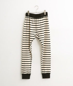 フライスボーダー  レギンス(ナチュラル×ブラック-ONESIZE)