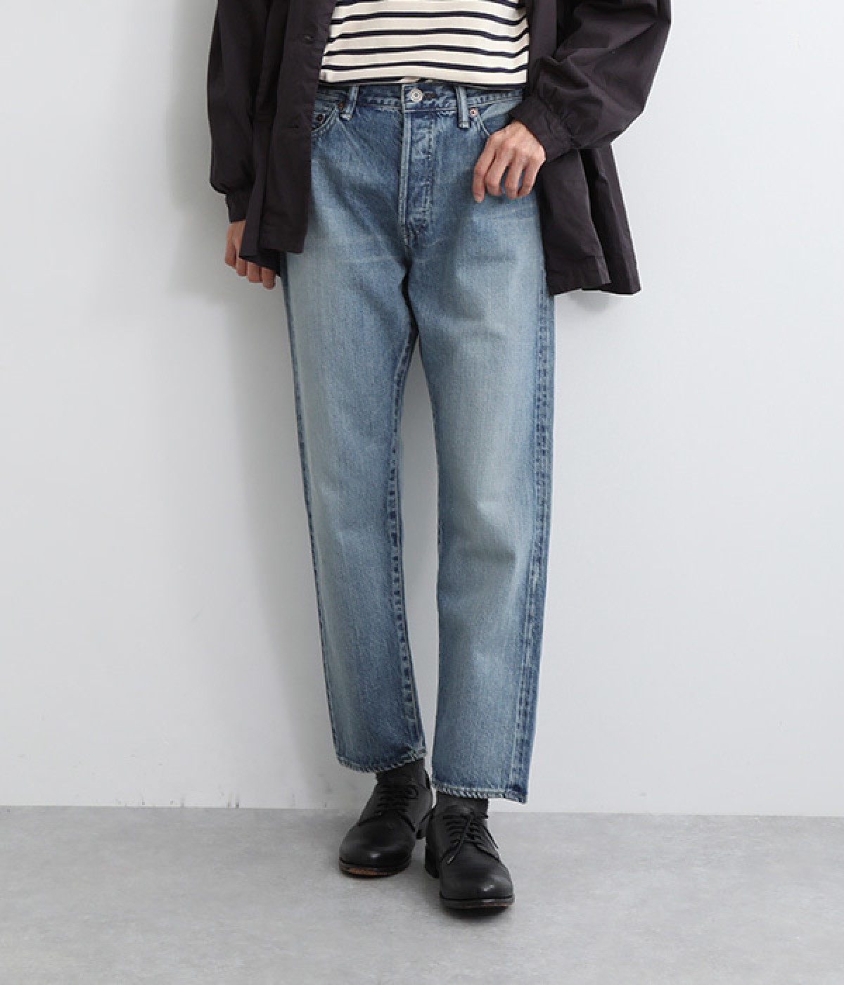 ”OKAYAMAMADE”デニムパンツ(ヴィンテージウォッシュ-38)