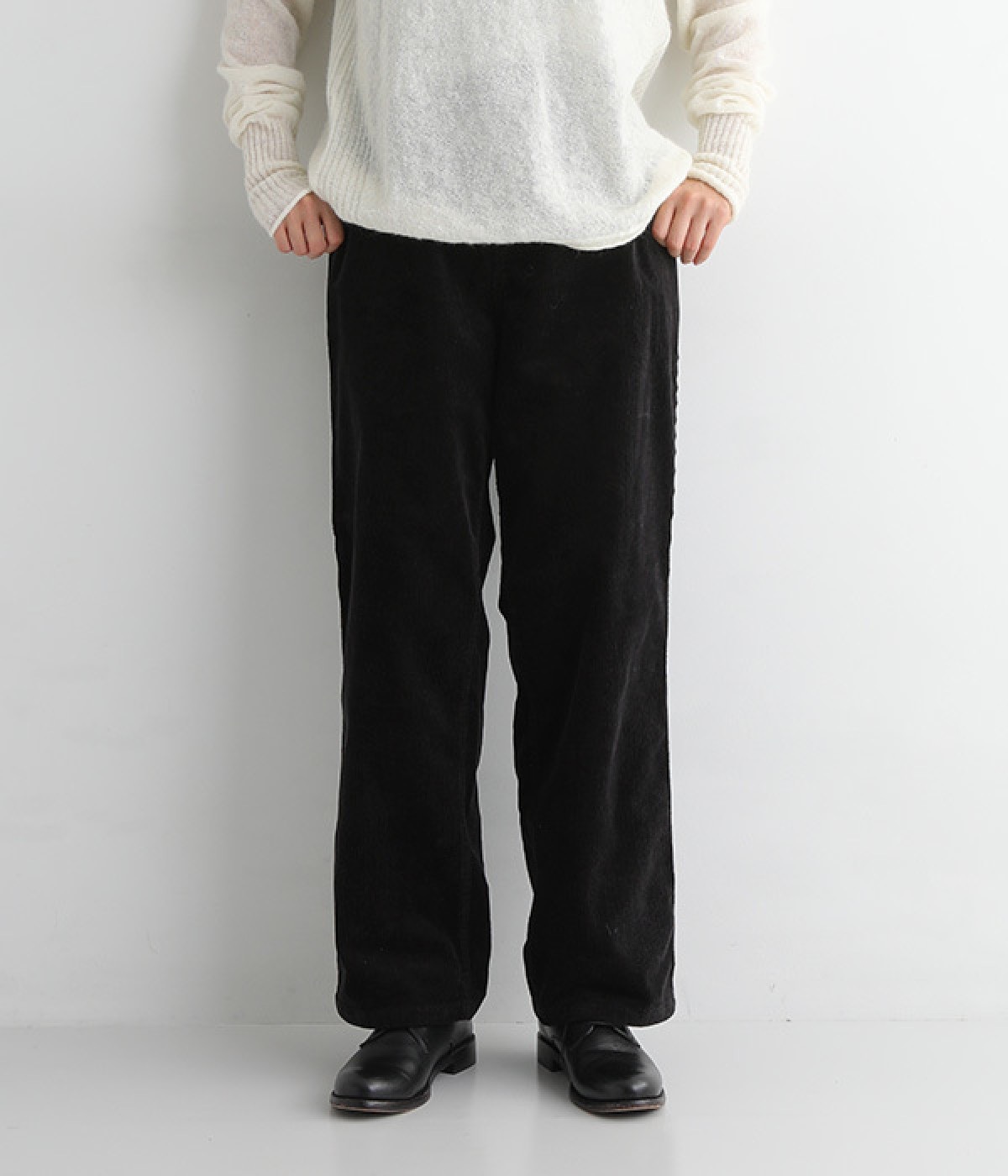 ストレッチコールパンツ(ブラック-ONESIZE)