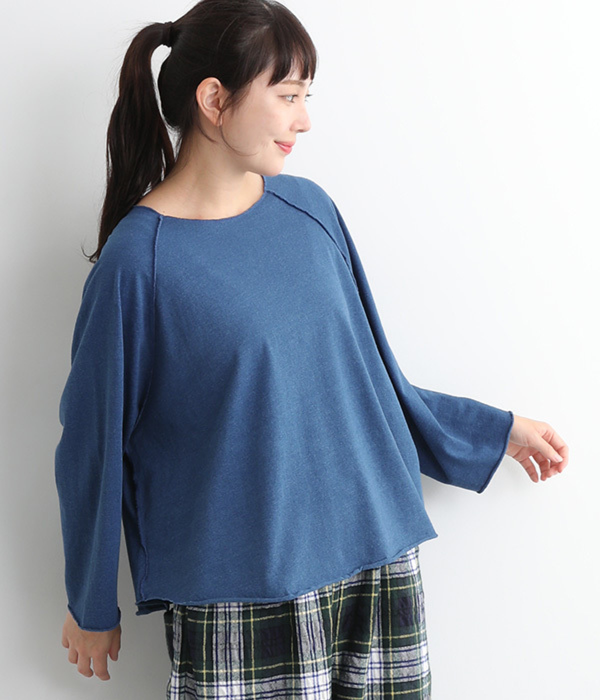 インディゴプルオーバー(ライトインディゴ-ONESIZE)