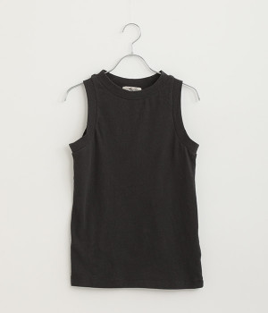 エンブロイダリータンクトップ(ブラック-ONESIZE)