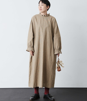 ヴィンテージカラー2WAYワンピース(ストライプ-ONESIZE)