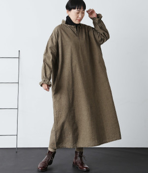 ヴィンテージカラー2WAYワンピース(ハウンドトゥース-ONESIZE)