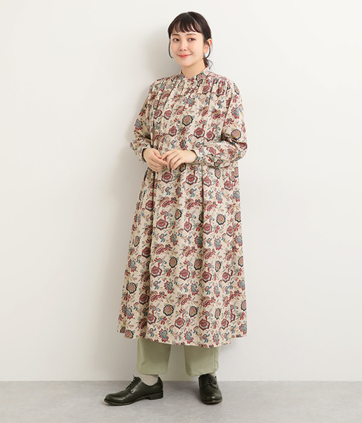 リネンフラワードレス(ナチュラル-ONESIZE)